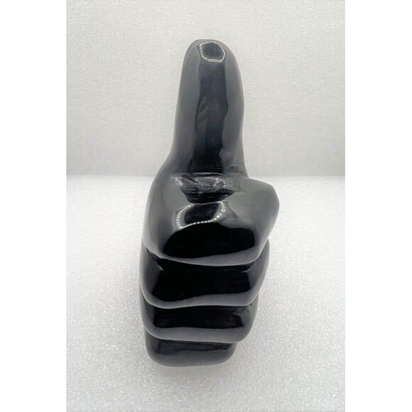 Black Obsidian "Thumbs Up" Carving - Picture 3 of 8